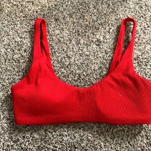 Express Ribbed Bikini Top with padding